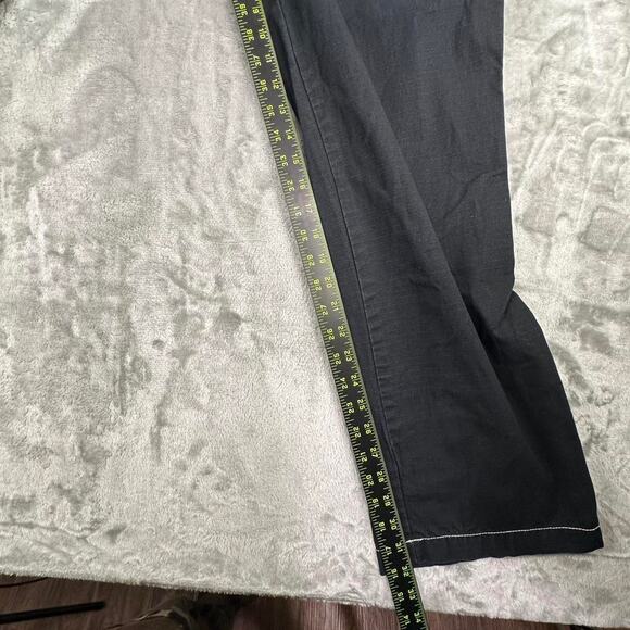 True Religion Black W/White Stitch Detailing Baggy Cargo Pants Size 36 - Picture 8 of 8